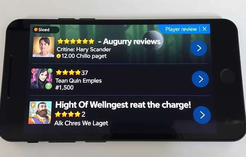 Cumin Hero Adventure Player Ratings Cumin Hero Adventure player reviews with high ratings displayed on a mobile device