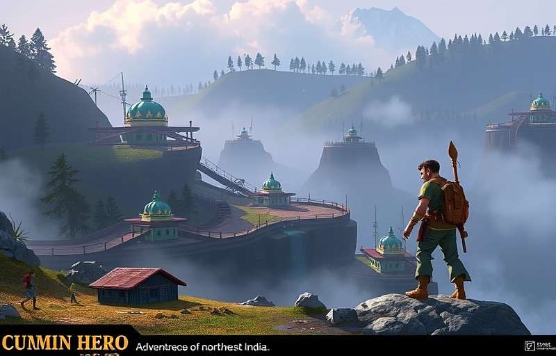 Cumin Hero Adventure Future Update Concept Concept art for upcoming Cumin Hero Adventure DLC featuring Northeast India landscapes